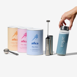 3 Dosen + Flasche + Mixer